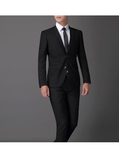 高品質男上班婚禮西裝外套(純黑色)mcpj11
